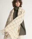 Windowpane Blanket Scarf
