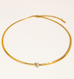 Wynter Marquise Box Chain Choker | 18K Gold Non-Tarnish