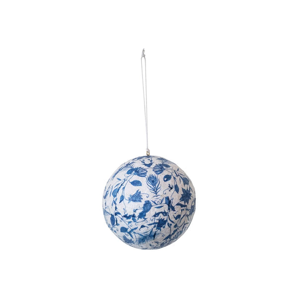 Recycled Paper Mache Ball Ornament