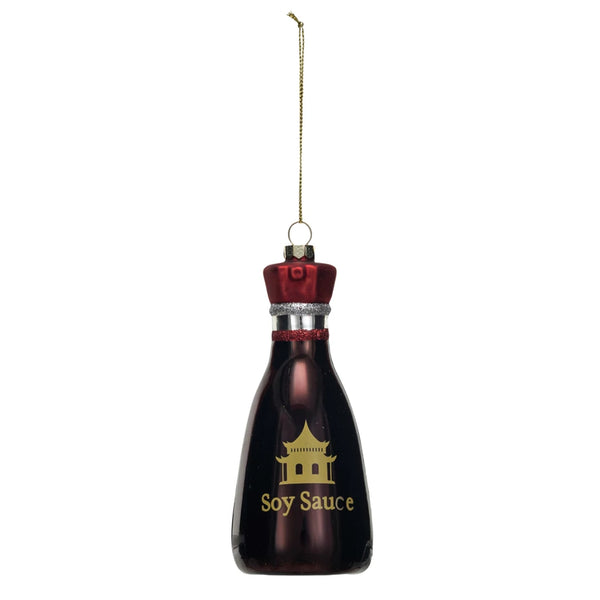 Hand Painted "Soy Sauce" Glass Ornament