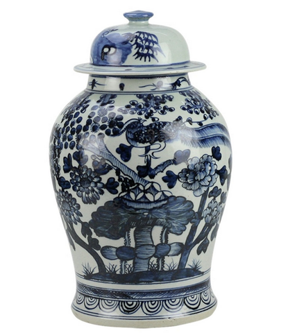 Large Scenic Ginger Jar