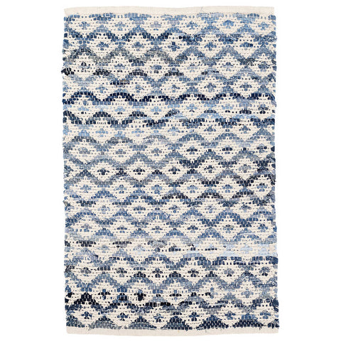 Dash and Albert :: Denim Rag Diamond Woven Rug