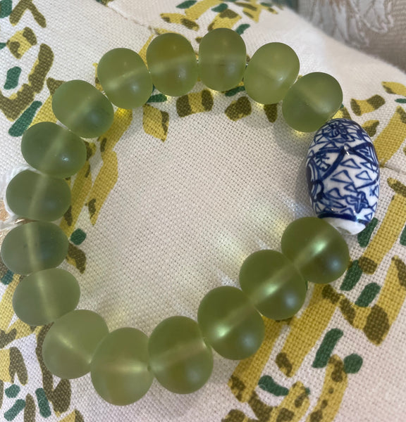 Wendy Perry :: Chinoiserie & Chartreuse Bracelet 2