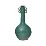 Terra-cotta Vase, Matte Turquoise Glaze