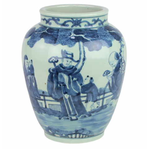 Floral Wide Mouthed Vase