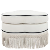 Club Ottoman with Fringes