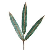 Sequin Stripe Leaf Spray